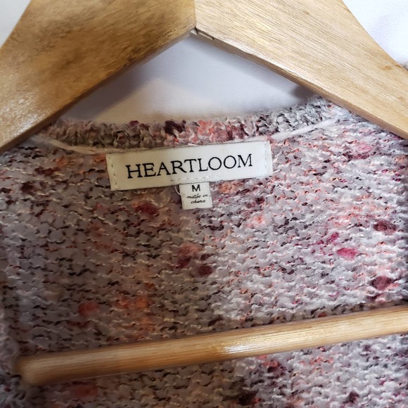 HEARTLOOM Multicolor Knit Cozy Cardigan Sweater M - Picture 3 of 10